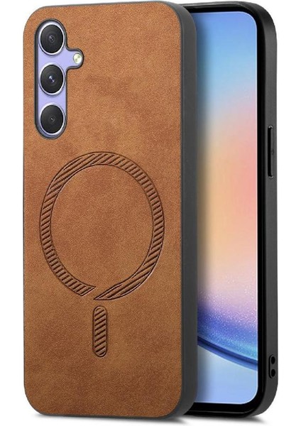 Samsung Galaxy A34 Hafif Ince Kablosuz Şarj Magsafe Araba (Yurt Dışından)
