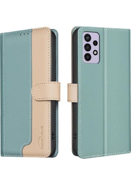 Samsung Galaxy Için Flip Case A52S 5g Flip Folio Rfıd Engelleme Kickstand (Yurt Dışından)