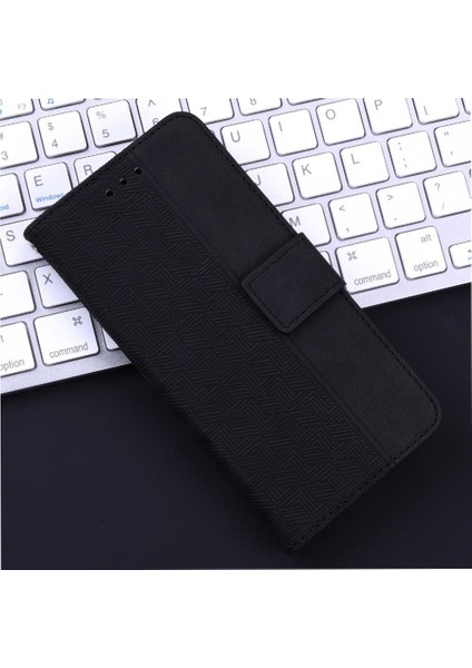 Oppo Flip 12 5g Flip Folio Kickstand Özelliği Için Flip Case Geometrik Pu (Yurt Dışından) modelleri