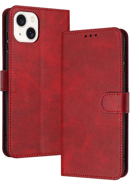 Kart Yuvası ile Toka Kickstand Saf Renk ile IPhone 13 Için Flip Case (Yurt Dışından)