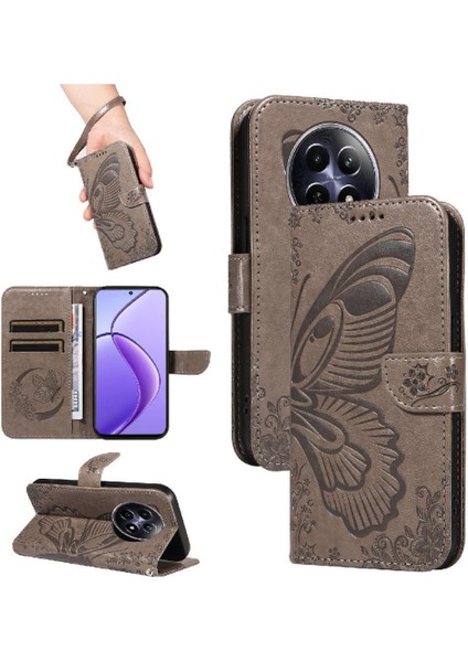 Realme Için Flip Case 12 5g ile Yüksek Kaliteli Deri Ayrılabilir El Kayışı (Yurt Dışından)