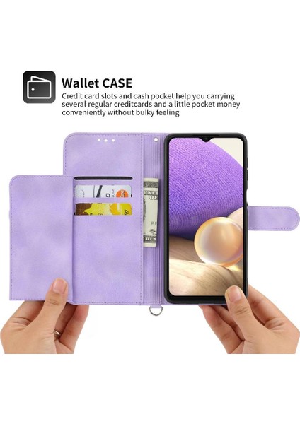 Samsung Galaxy A32 5g Kabartmalı Bileklik Çoklu Kredi Için Flip Case (Yurt Dışından) indirimleri