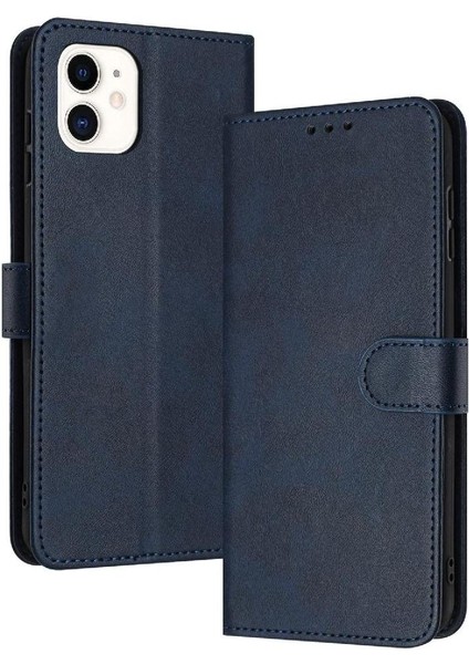 Toka Saf Renk Kickstand Pu Deri ile IPhone 11 Için Flip Case (Yurt Dışından)