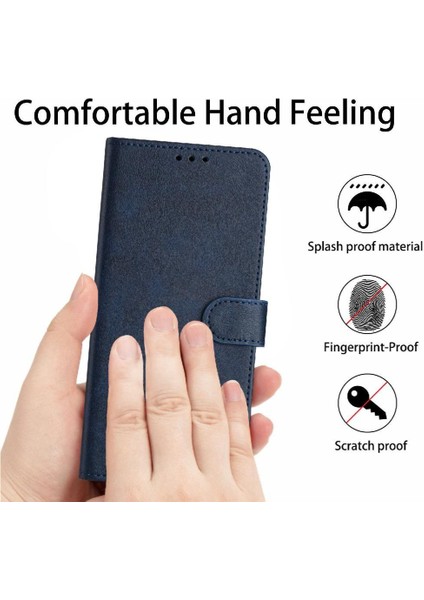 Toka Saf Renk Pu ile Kart Yuvası ile IPhone 12 Pro Max Için Flip Case (Yurt Dışından)
