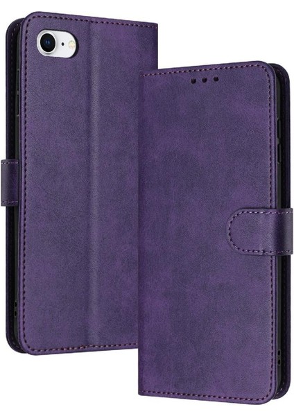 Toka Kickstand ile IPhone Se 2020/2022 Saf Renk Için Flip Case (Yurt Dışından)