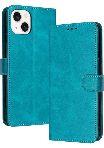 Kart Yuvası ile Toka Kickstand Saf Renk ile IPhone 13 Için Flip Case (Yurt Dışından)