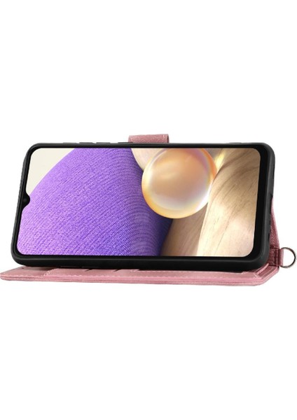 Samsung Galaxy A32 5g Kabartmalı Bileklik Çoklu Kredi Için Flip Case (Yurt Dışından) modelleri