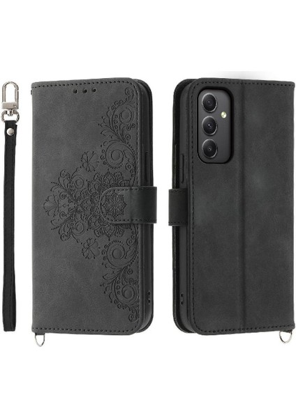 Samsung Galaxy A35 Kabartmalı Bileklik Çoklu Kredi Kartı Için Flip Case (Yurt Dışından) modelleri