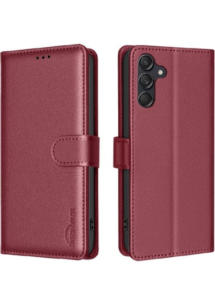 Samsung Galaxy A35 5g Manyetik Pu Deri Kart Tutucu Cüzdan Için Flip Case (Yurt Dışından)