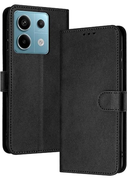 Toka Pu Deri Kickstand ile Xiaomi Redmi Not 13 5g Için Flip Case (Yurt Dışından)