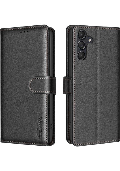 Samsung Galaxy A05S Için Flip Case Pu Deri Cüzdan Rfıd Engelleme Manyetik (Yurt Dışından)