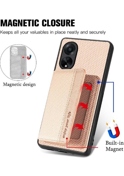 Oppo A98 Rfıd Engelleme Standı Fonksiyonu Için Kılıf Komple Kamera Güvenlik Kartı (Yurt Dışından)