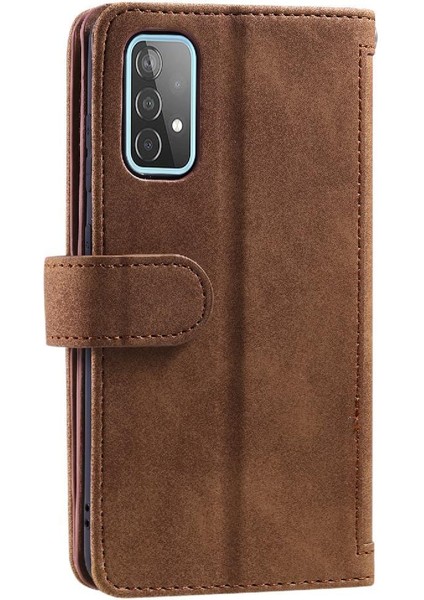 Samsung Galaxy A73 5g Için Flip Case Kordon Cüzdan Kickstand Pu Deri 9 (Yurt Dışından)
