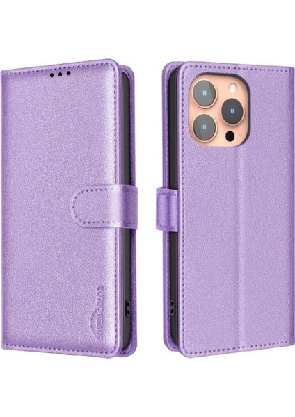 IPhone 15 Pro Max Cüzdan Rfıd Engelleme Kart Tutucu Kickstand Için Flip Case (Yurt Dışından)