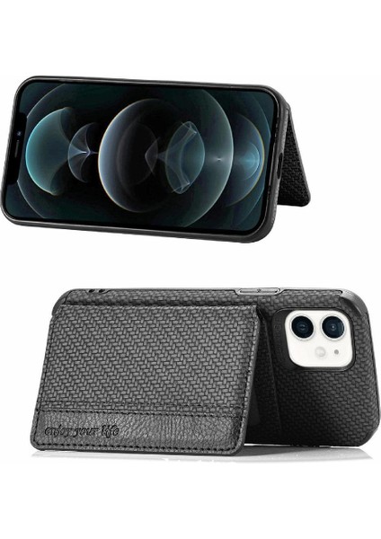 IPhone 12 Için Kılıf Mini Manyetik Kart Tutucu Standı Fonksiyonu Rfıd Engelleme (Yurt Dışından) fiyatları