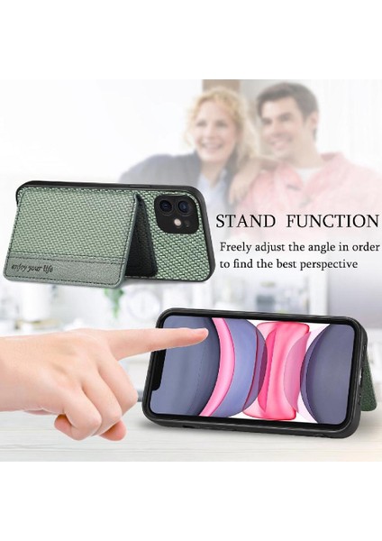 IPhone 11 Için Kılıf Komple Kamera Güvenlik Manyetik Kart Tutucu Rfıd Standı (Yurt Dışından) modelleri