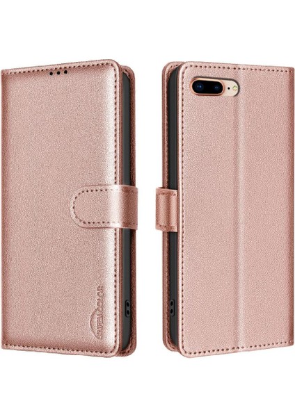 IPhone 7/8 Için Flip Case Manyetik Kart Tutucu Kickstand Rfıd Engelleme Pu (Yurt Dışından)