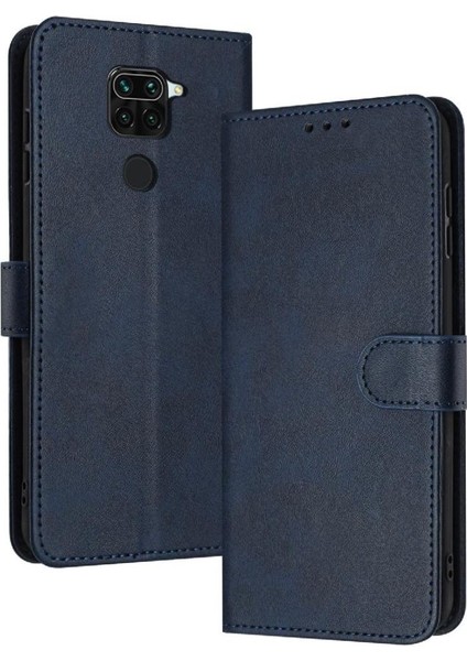 Xiaomi Redmi Not 9 Için Flip Case 4g Kart Yuvası ile Saf Renk Pu Deri (Yurt Dışından)