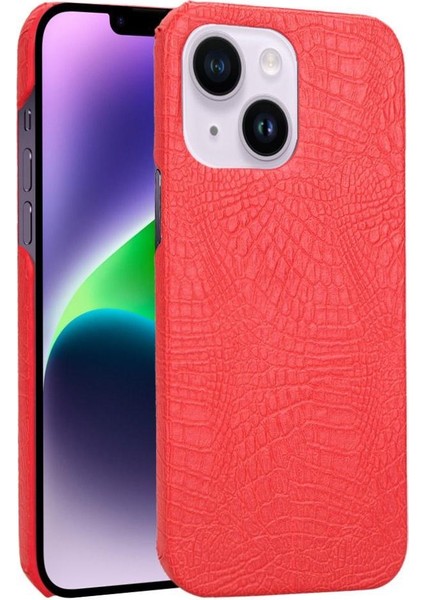 IPhone 14 Için Şık Klasik Durumda Artı Klasik Timsah Moda Kapak (Yurt Dışından)