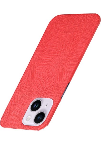 IPhone 14 Için Şık Klasik Durumda Artı Klasik Timsah Moda Kapak (Yurt Dışından)