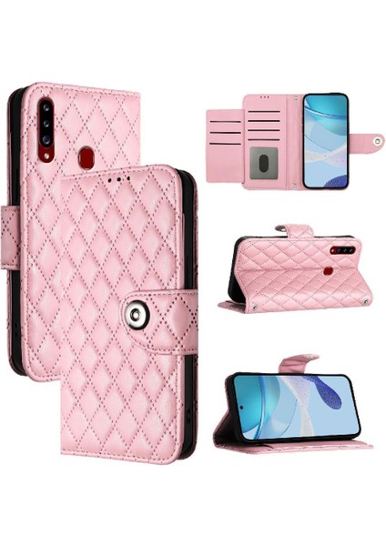 Samsung Galaxy A20S Cüzdan Kapak Kart Tutucu Darbeye Şık (Yurt Dışından)