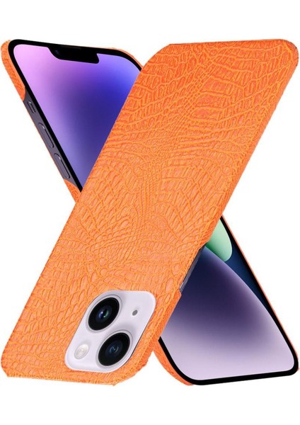 IPhone 14 Için Şık Klasik Durumda Artı Klasik Timsah Moda Kapak (Yurt Dışından)