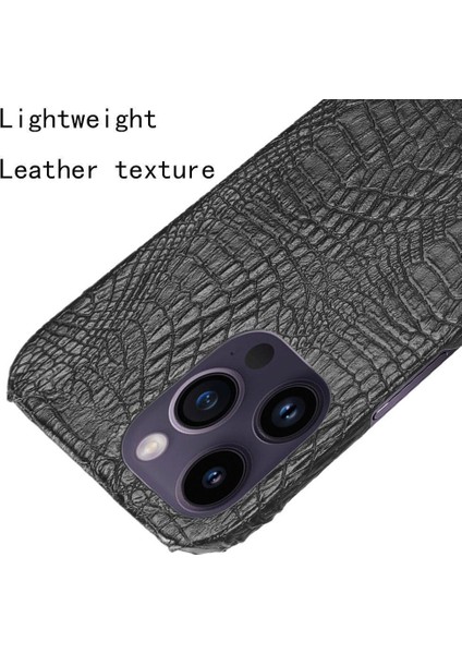 IPhone 14 Pro Uyumluluk Klasik Timsah Için Şık Klasik Kılıf (Yurt Dışından) fırsatları