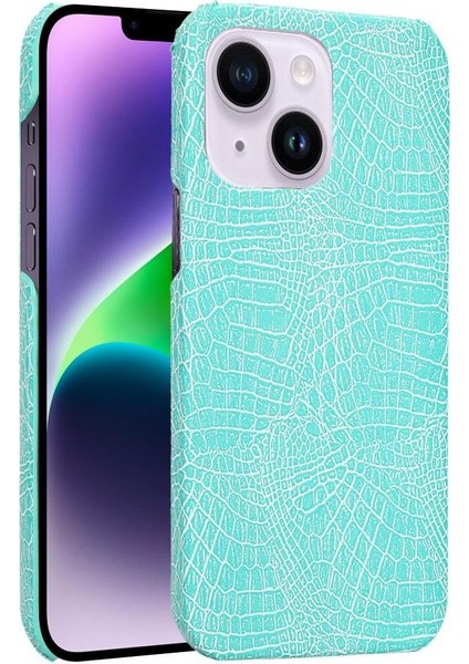 IPhone 14 Için Şık Klasik Durumda Artı Klasik Timsah Moda Kapak (Yurt Dışından)