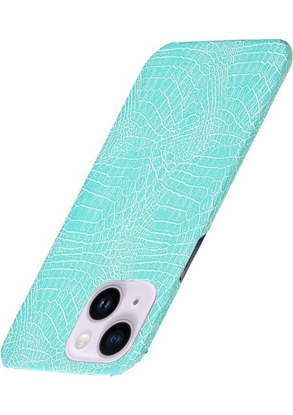 IPhone 14 Için Şık Klasik Durumda Artı Klasik Timsah Moda Kapak (Yurt Dışından)