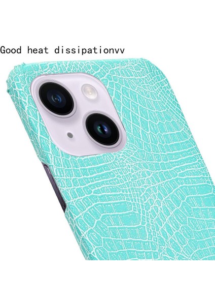IPhone 14 Için Şık Klasik Durumda Artı Klasik Timsah Moda Kapak (Yurt Dışından)