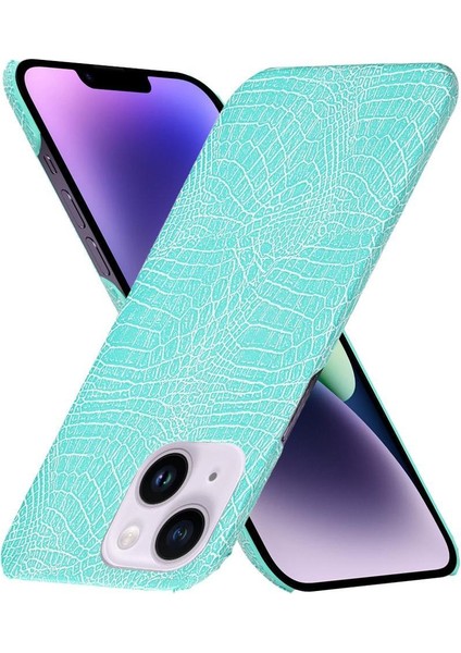 IPhone 14 Için Şık Klasik Durumda Artı Klasik Timsah Moda Kapak (Yurt Dışından)