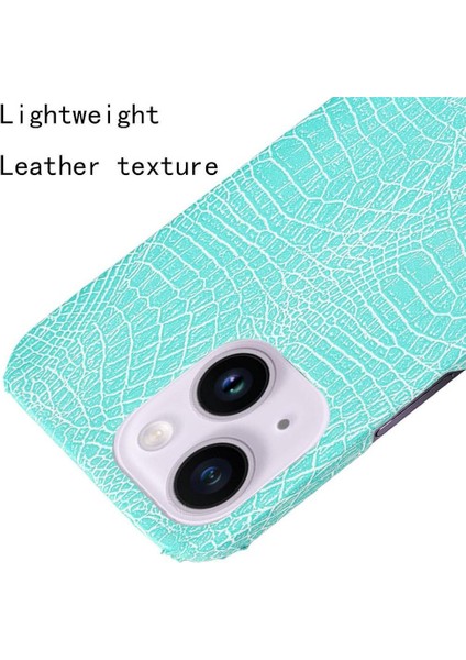 IPhone 14 Için Şık Klasik Durumda Artı Klasik Timsah Moda Kapak (Yurt Dışından)
