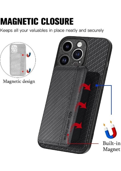 IPhone 14 Için Kılıf Pro Max Rfıd Engelleme Standı Fonksiyonu Komple Kamera (Yurt Dışından)