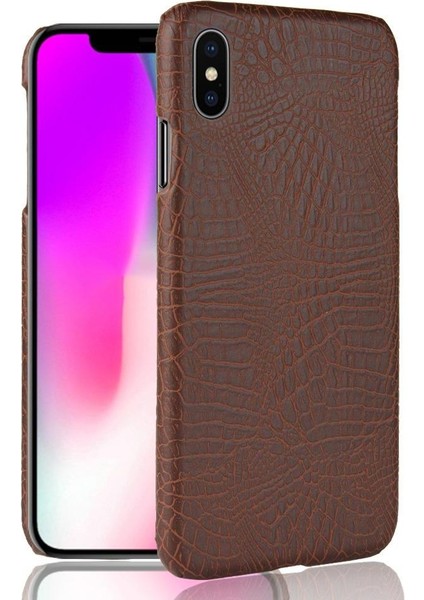IPhone Xs Max Klasik Timsah Moda Anti Için Şık Klasik Durumda (Yurt Dışından)