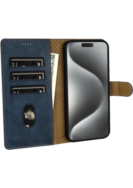 IPhone 12 Için Flip Case Pro Max Manyetik Kapatma Kart Yuvaları Yan Cep (Yurt Dışından)