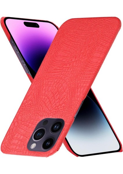 IPhone 14 Pro Uyumluluk Klasik Timsah Için Şık Klasik Kılıf (Yurt Dışından) indirimleri