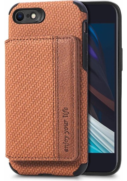 IPhone 7/8 Için Kılıf Rfıd Engelleme Standı Fonksiyonu Komple Kamera Güvenliği (Yurt Dışından)