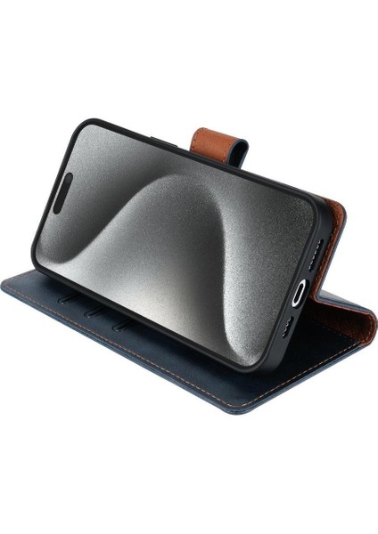 IPhone 13 Için Flip Case Pro Max Anti Kayma Yan Cep Manyetik Kapatma (Yurt Dışından)