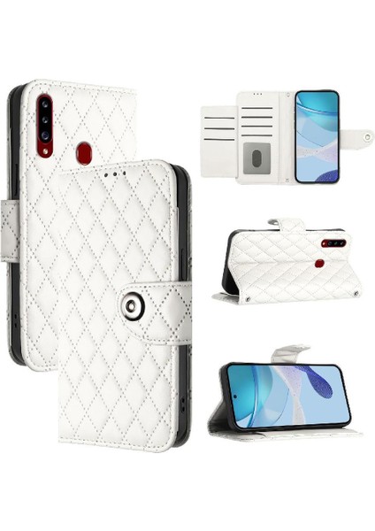 Samsung Galaxy A20S Cüzdan Kapak Kart Tutucu Darbeye Şık (Yurt Dışından)