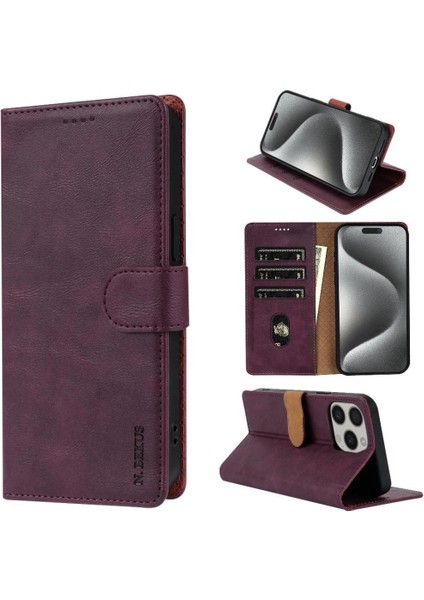 IPhone 16 Için Flip Case Pro Max Çift Katmanlı Koruma Anti Kayma Manyetik (Yurt Dışından)