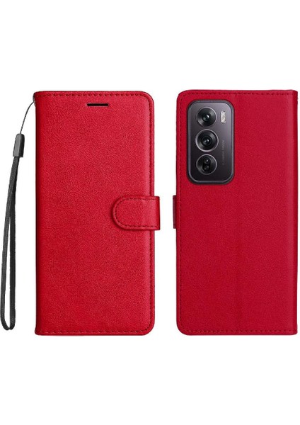 Oppo Oppo 12 Pro 5g Için Flip Case Kart Yuvası ile Yüksek Kaliteli Deri Kılıf (Yurt Dışından)