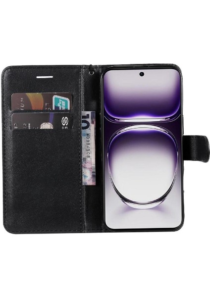 Kart Yuvası ile Oppo Oppo 12 5g Iş Cüzdan Telefon Kılıfı Için Flip Case (Yurt Dışından) modelleri