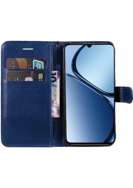 Realme C61 Iş Cüzdan Telefon Kılıfı Için Flip Case Klasik Düz Renk (Yurt Dışından) fırsatları