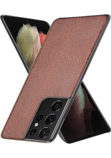 Samsung Galaxy S21 Ultra Klasik Timsah Kapak Için Şık Klasik Kılıf (Yurt Dışından) fırsatları