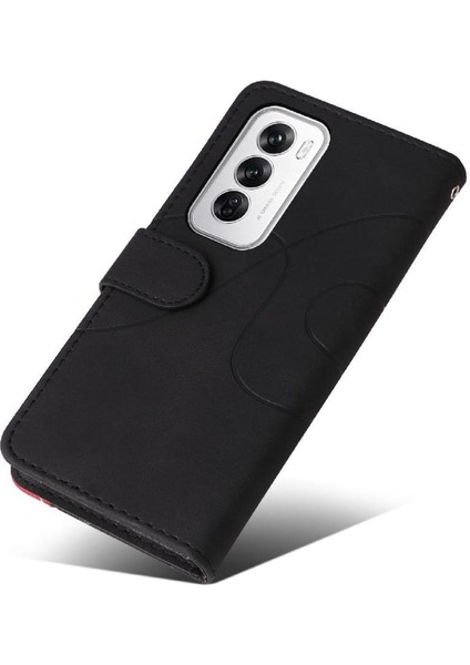 Kart Yuvası Standı Rengi ile Oppo Oppo 12 5g Deri Cüzdan Için Flip Case (Yurt Dışından) fırsatları