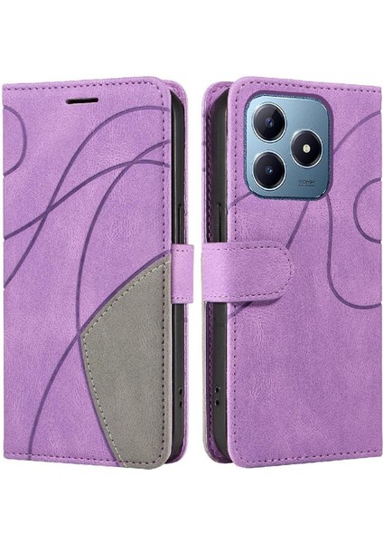 Kart Yuvası Standı Kickstand Koruyucu Flip ile Realme C61 Için Flip Case (Yurt Dışından)