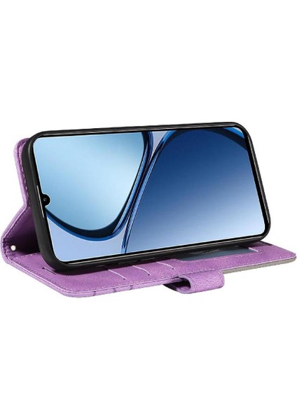 Kart Yuvası Standı Kickstand Koruyucu Flip ile Realme C61 Için Flip Case (Yurt Dışından) fırsatları