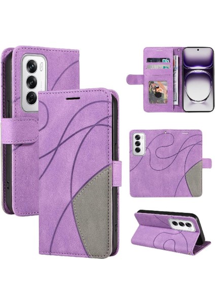 Kart Yuvası Standı Rengi ile Oppo Oppo 12 5g Deri Cüzdan Için Flip Case (Yurt Dışından) indirimleri