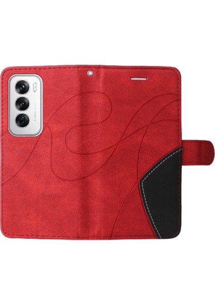Kart Yuvası Standı Rengi ile Oppo Oppo 12 5g Deri Cüzdan Için Flip Case (Yurt Dışından) fiyatları