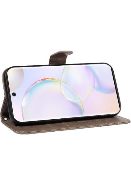 Bdt Shop Kredi Kartı Yuvası ile Huawei Nova 9 Için Yüksek Kaliteli Deri Flip Case (Yurt Dışından)